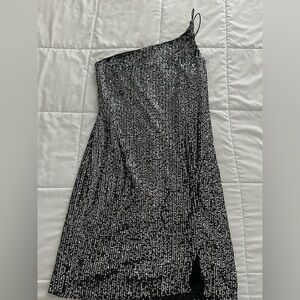 Single Strap Sequin Party Dress
